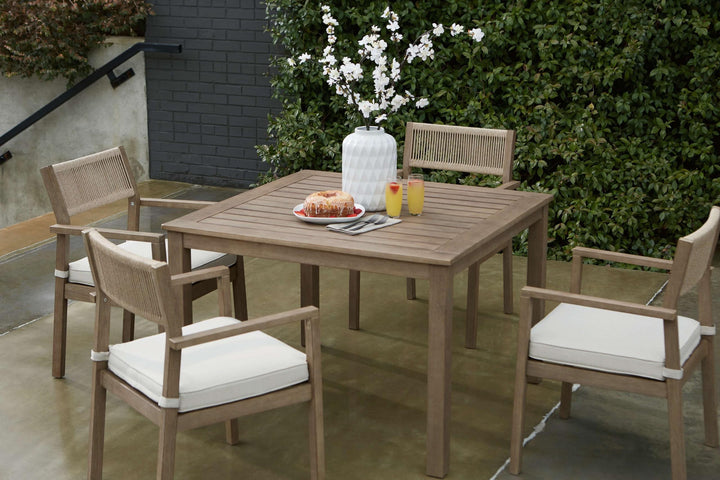 ASHLEY FURNITURE PKG013829 Outdoor Dining Table and 4 Chairs