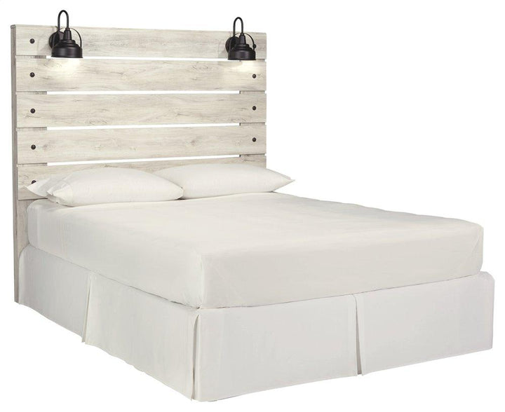 ASHLEY FURNITURE PKG002964 Queen Panel Headboard With Mirrored Dresser, Chest and 2 Nightstands