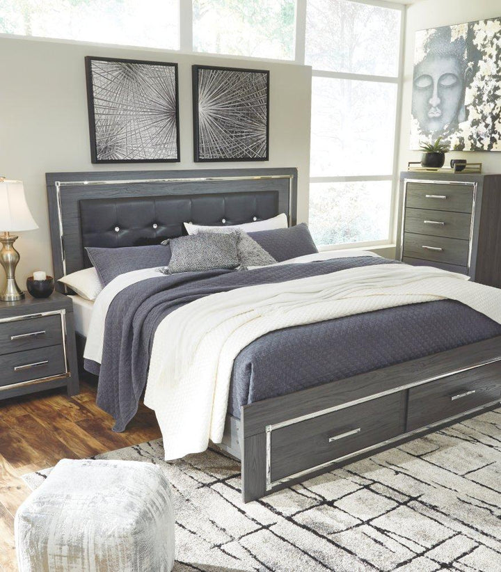 ASHLEY FURNITURE B214B11 Lodanna King Panel Bed With 2 Storage Drawers