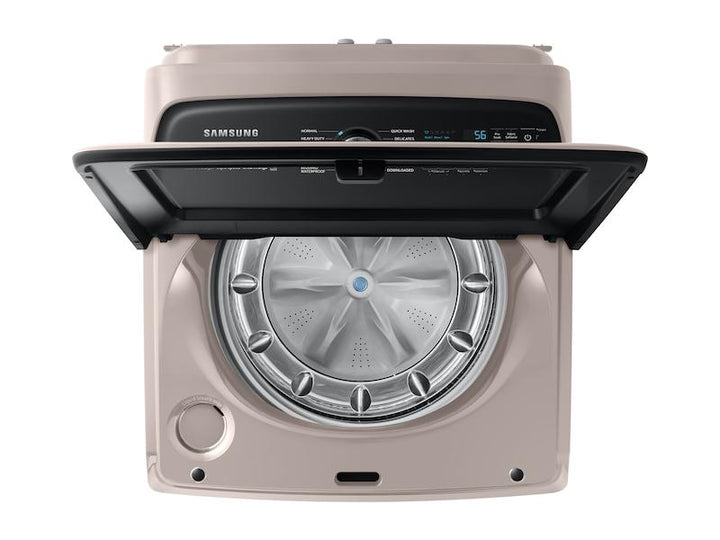 SAMSUNG WA52A5500AC 5.2 cu. ft. Large Capacity Smart Top Load Washer with Super Speed Wash in Champagne