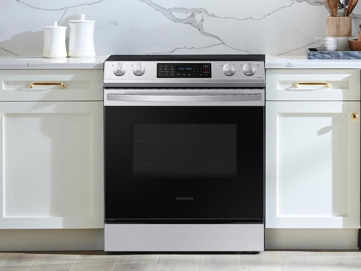 SAMSUNG NE63T8111SS 6.3 cu. ft. Smart Slide-in Electric Range in Stainless Steel