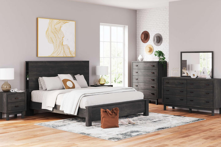 ASHLEY FURNITURE B1388B7 Toretto King Panel Bookcase Bed