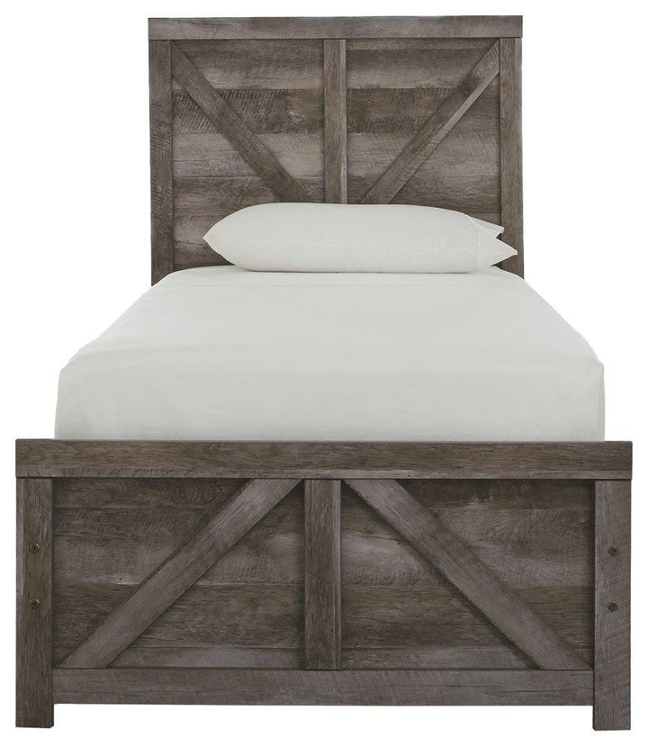 ASHLEY FURNITURE B440B16 Wynnlow Twin Crossbuck Panel Bed