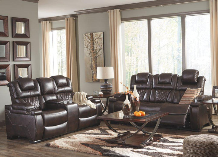 ASHLEY FURNITURE 7540718 Warnerton Power Reclining Loveseat With Console