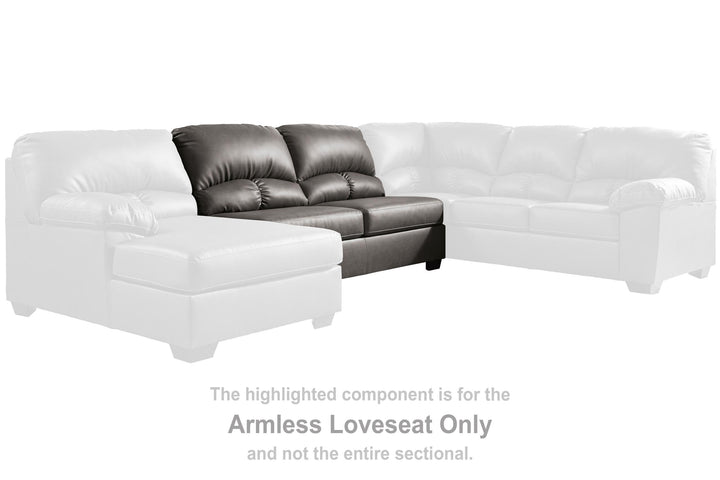 ASHLEY FURNITURE 2560134 Aberton Armless Loveseat