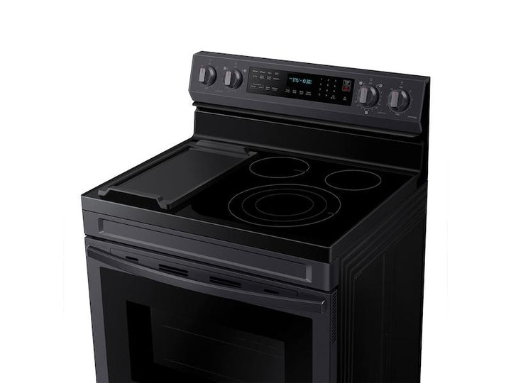 SAMSUNG NE63A6711SG 6.3 cu. ft. Smart Freestanding Electric Range with No-Preheat Air Fry, Convection+ & Griddle in Black Stainless Steel