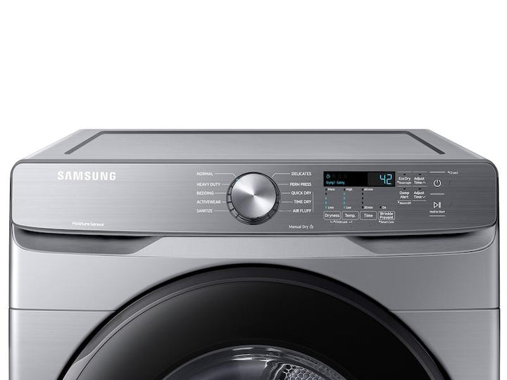 SAMSUNG DVG45T6000P 7.5 cu. ft. Front Load Gas Dryer with Sensor Dry in Platinum