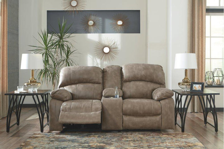 ASHLEY FURNITURE 5160218 Dunwell Power Reclining Loveseat With Console