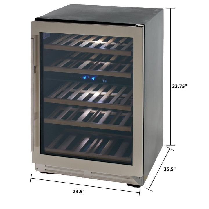 AVANTI WCF43S3SD 43 Bottle DESIGNER Series Dual-Zone Wine Cooler