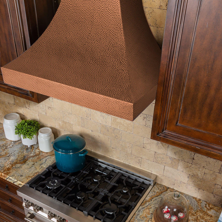 ZLINE KITCHEN AND BATH 8632H30 ZLINE Designer Series Hand-Hammered Copper Finish Wall Range Hood Size: 30 Inch