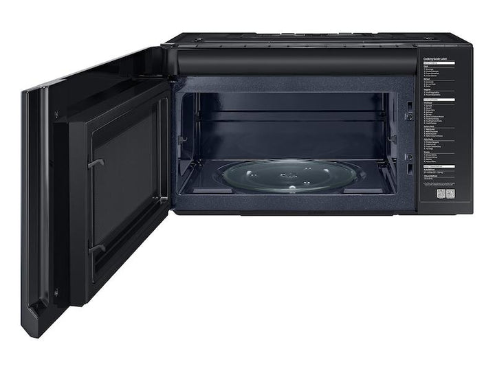 SAMSUNG ME21A706BQN Bespoke Over-the-Range Microwave 2.1 cu. ft. with Sensor Cooking in Fingerprint Resistant Navy Steel