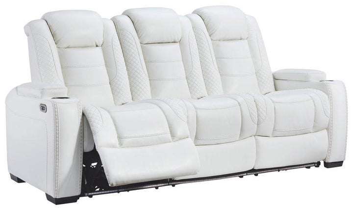 ASHLEY FURNITURE 37004U4 Party Time Power Reclining Sofa and Loveseat With Power Recliner