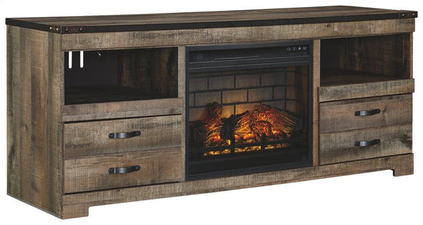 ASHLEY FURNITURE W446W9 Trinell 63" TV Stand With Electric Fireplace