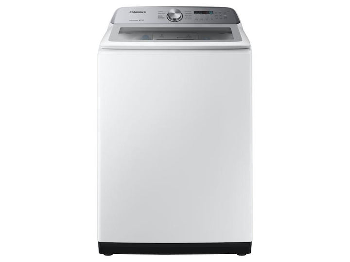 SAMSUNG WA49B5205AW 4.9 cu. ft. Capacity Top Load Washer with ActiveWave TM Agitator and Active WaterJet in White