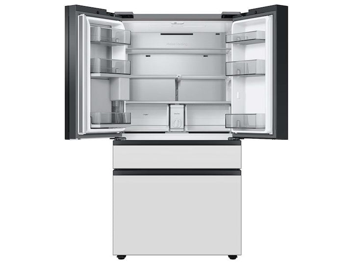 SAMSUNG RF23BB860012AA Bespoke 4-Door French Door Refrigerator 23 cu. ft. with Beverage Center TM in White Glass