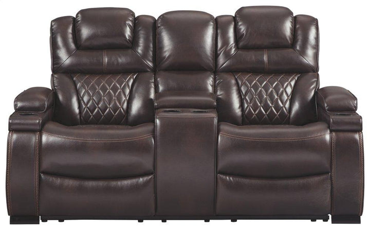 ASHLEY FURNITURE 75407U3 Warnerton Power Reclining Sofa and Loveseat With Power Recliner