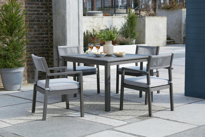 ASHLEY FURNITURE PKG013828 Outdoor Dining Table and 4 Chairs