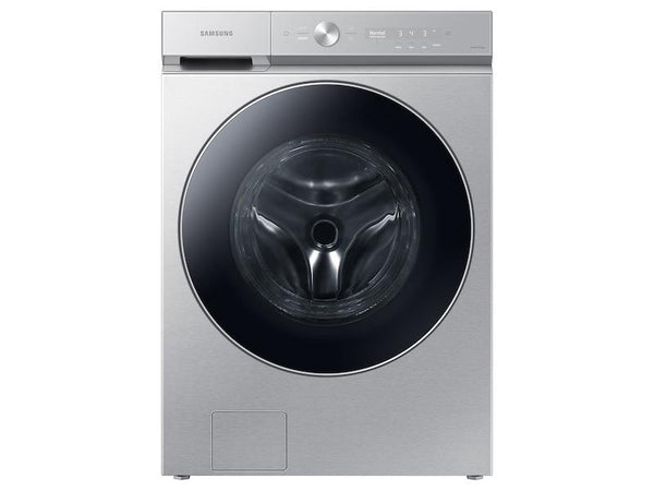 SAMSUNG WF53BB8900ATUS Bespoke 5.3 cu. ft. Ultra Capacity Front Load Washer with AI OptiWash TM and Auto Dispense in Silver Steel