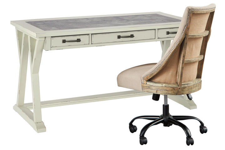 ASHLEY FURNITURE PKG008067 Home Office Desk With Chair