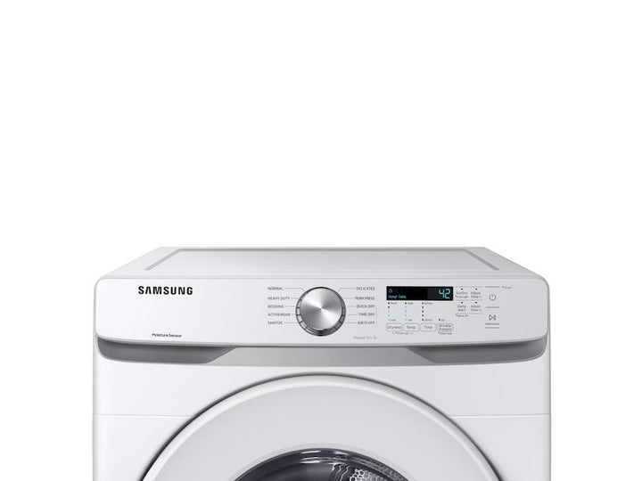 SAMSUNG DVE45T6020W 7.5 cu. ft. Electric Long Vent Dryer with Sensor Dry in White