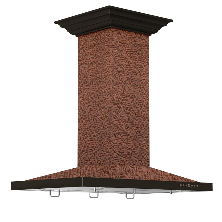 ZLINE KITCHEN AND BATH 8GL2HI30 ZLINE Designer Series Hand Hammered Copper Island Mount Range Hood Size: 30 Inch