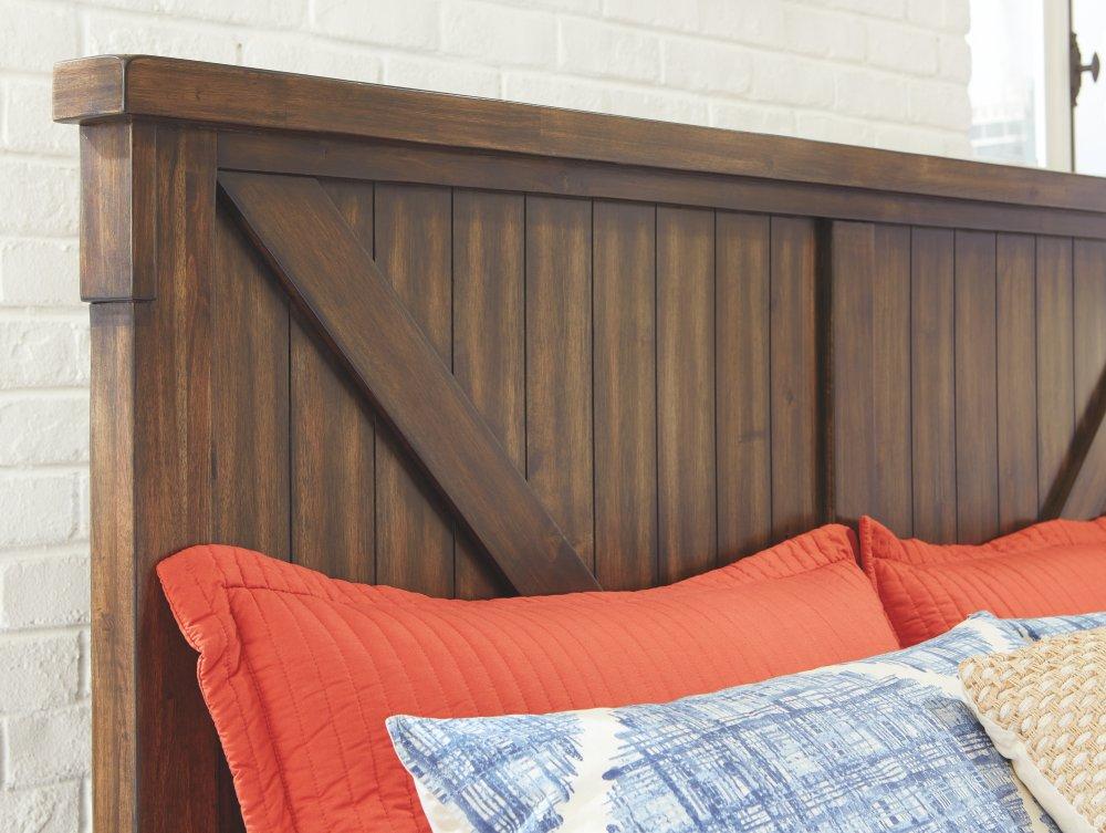 ASHLEY FURNITURE B718B7 Lakeleigh Queen Panel Bed With Upholstered Bench