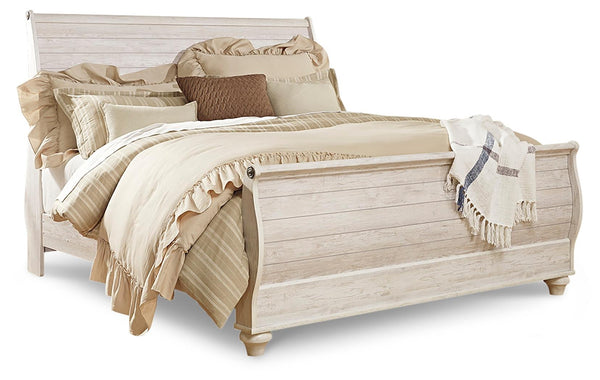ASHLEY FURNITURE B267B11 Willowton King Sleigh Bed