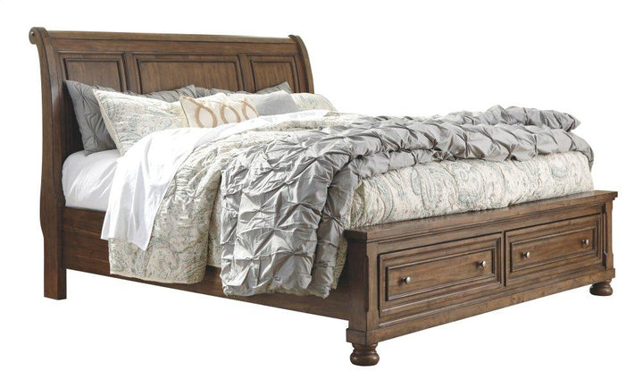 ASHLEY FURNITURE B719B4 Flynnter Queen Sleigh Bed With 2 Storage Drawers