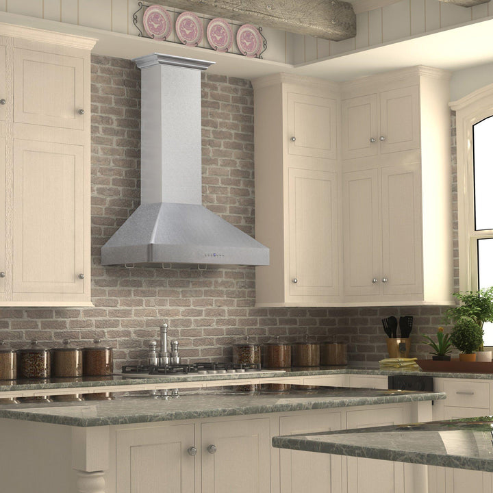 ZLINE KITCHEN AND BATH 8KF2S30 ZLINE Wall Mount Range Hood in ZLINE DuraSnow Stainless Steel Size: 30 Inch