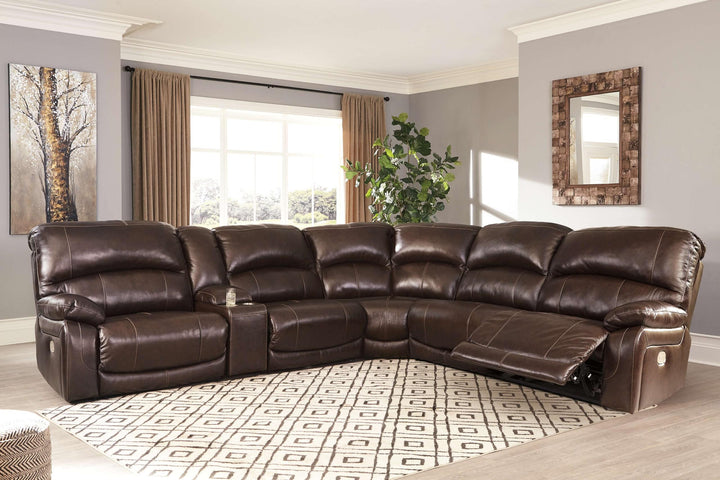 ASHLEY FURNITURE U52402S2 Hallstrung 6-piece Power Reclining Sectional