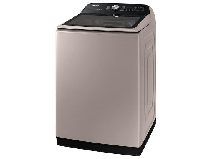 SAMSUNG WA52A5500AC 5.2 cu. ft. Large Capacity Smart Top Load Washer with Super Speed Wash in Champagne