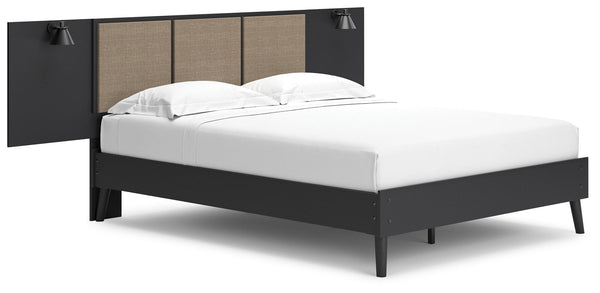 ASHLEY FURNITURE EB1198B6 Charlang Queen Panel Platform Bed With 2 Extensions