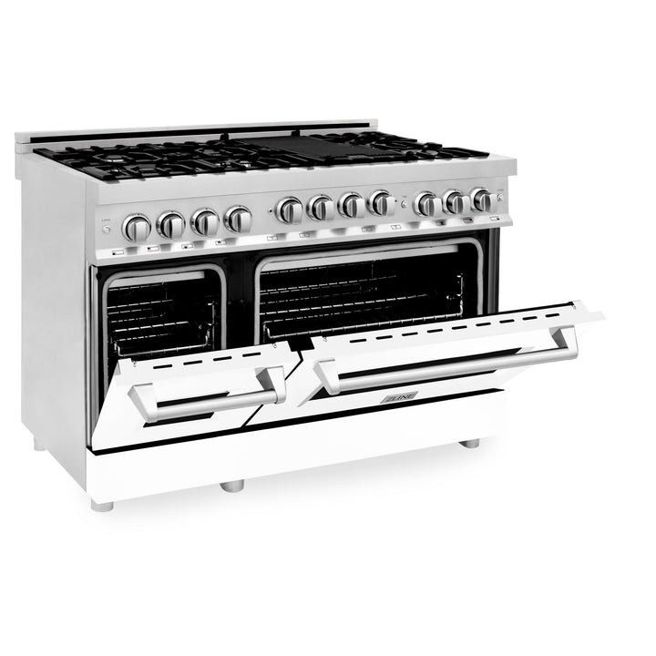 ZLINE KITCHEN AND BATH RG48 ZLINE 48" 6.0 cu. ft. Range with Gas Stove and Gas Oven in Stainless Steel Color: Stainless Steel