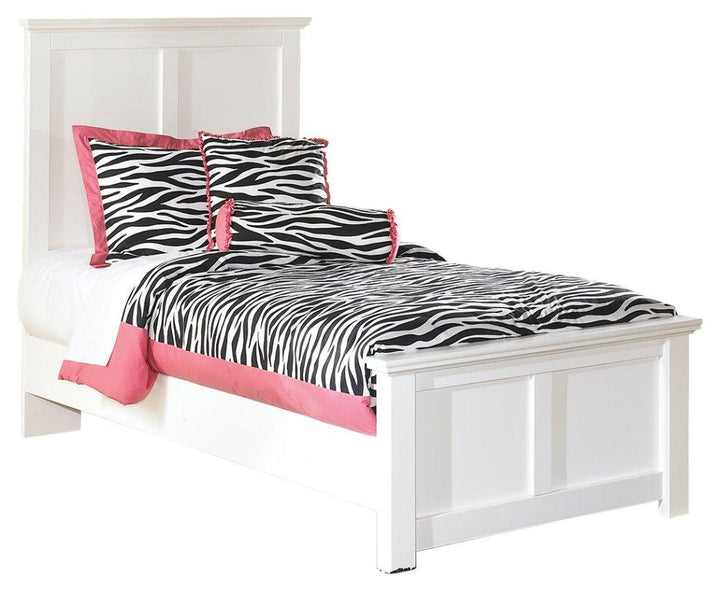 ASHLEY FURNITURE PKG002791 Twin Panel Bed With Mirrored Dresser and 2 Nightstands