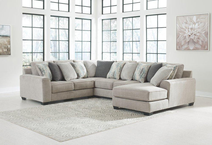 ASHLEY FURNITURE 39504S10 Ardsley 4-piece Sectional With Chaise