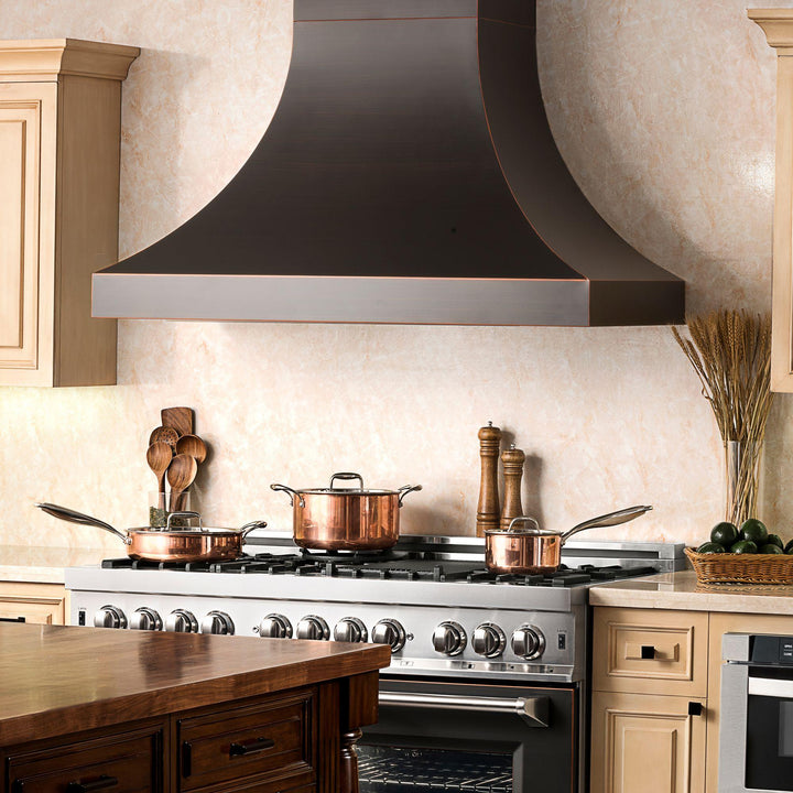 ZLINE KITCHEN AND BATH 8632B30 ZLINE Designer Series Oil-Rubbed Bronze Wall Range Hood Size: 30 Inch