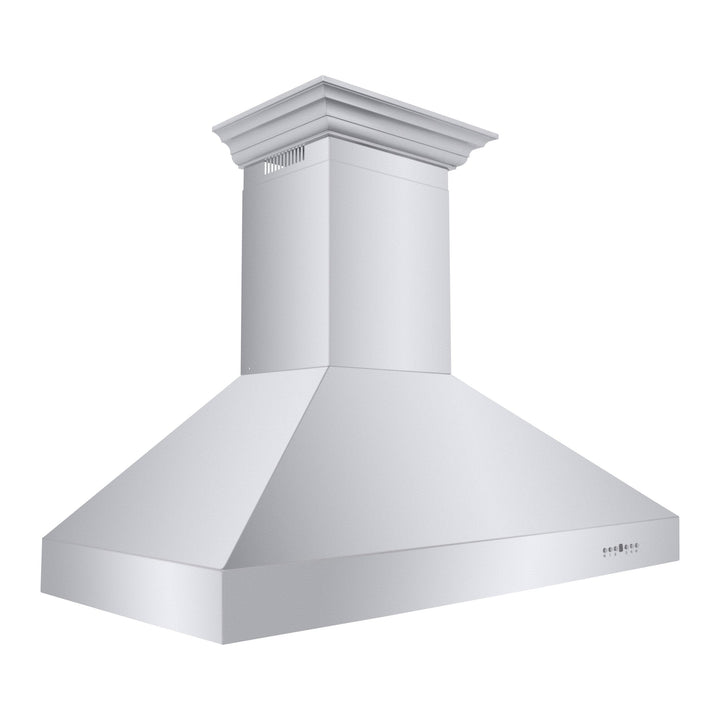 ZLINE KITCHEN AND BATH 667CRN30 ZLINE Professional Convertible Vent Wall Mount Range Hood in Stainless Steel with Crown Molding Size: 30 Inch