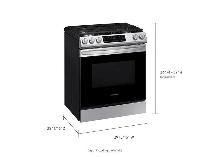 SAMSUNG NX60T8111SS 6.0 cu. ft. Smart Slide-in Gas Range in Stainless Steel