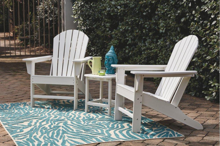 ASHLEY FURNITURE PKG008188 2 Outdoor Chairs With End Table