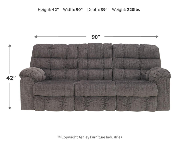 ASHLEY FURNITURE 5830089 Acieona Reclining Sofa With Drop Down Table