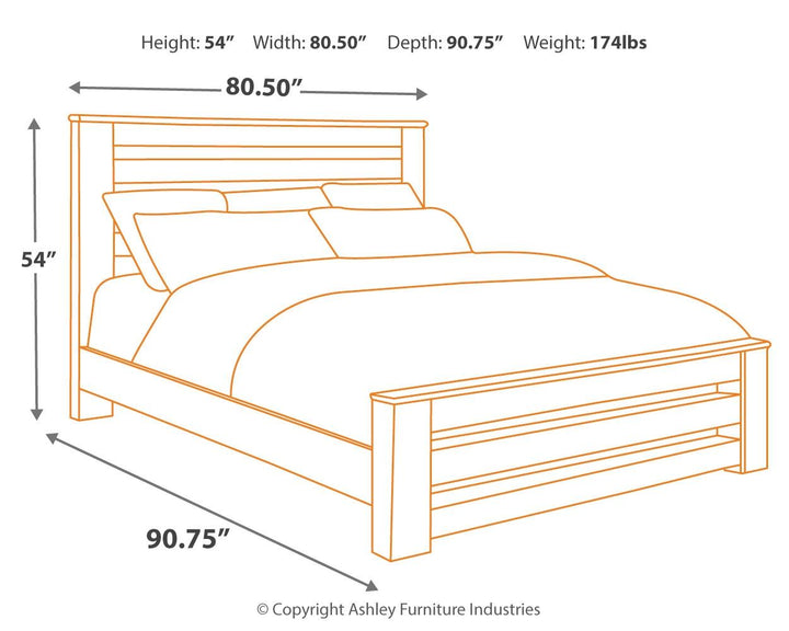 ASHLEY FURNITURE PKG003968 King/california King Panel Headboard With Mirrored Dresser, Chest and Nightstand