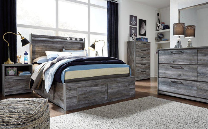 ASHLEY FURNITURE PKG003699 Full Panel Bed With 6 Storage Drawers With Dresser