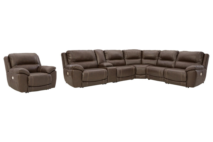 ASHLEY FURNITURE PKG011055 6-piece Sectional With Recliner