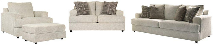 ASHLEY FURNITURE PKG007403 Sofa, Loveseat, Chair and Ottoman