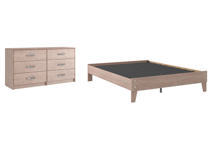 ASHLEY FURNITURE PKG009228 Queen Platform Bed With Dresser