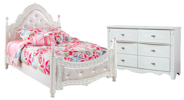 ASHLEY FURNITURE PKG002904 Full Poster Bed With Dresser