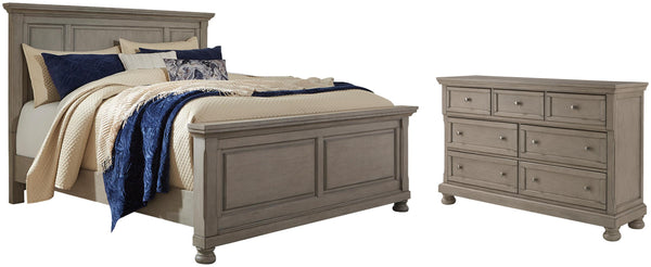ASHLEY FURNITURE PKG006587 King Panel Bed With Dresser