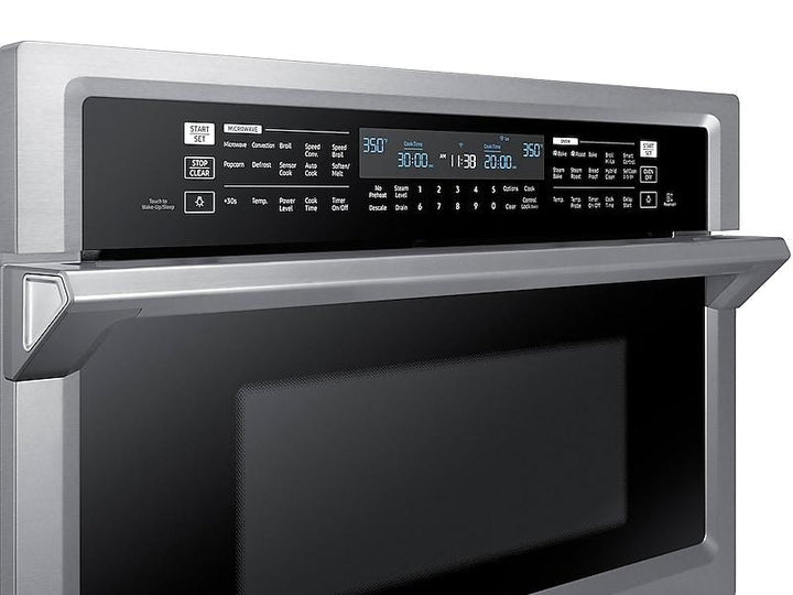 SAMSUNG NQ70M6650DS 30" Smart Microwave Combination Wall Oven with Steam Cook in Stainless Steel