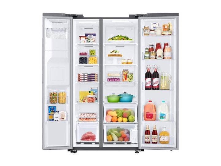 SAMSUNG RS27T5200SR 27.4 cu. ft. Large Capacity Side-by-Side Refrigerator in Stainless Steel