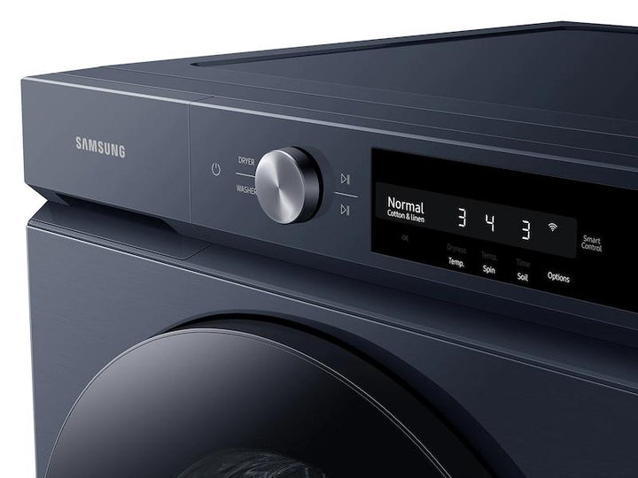 SAMSUNG WF46BB6700ADUS Bespoke 4.6 cu. ft. Large Capacity Front Load Washer with Super Speed Wash and AI Smart Dial in Brushed Navy